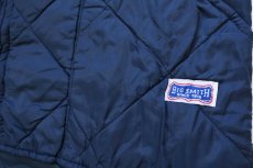画像6: 90s USA製 BIG SMITHビッグスミス ナイロン キルティング ライナーベスト 紺 L (6)