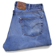 画像1: 90s USA製 Levi'sリーバイス 501 ダメージ デニムパンツ W40 L30★241 (1)