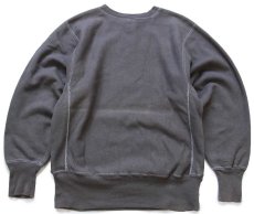 画像2: 90s メキシコ製 Championチャンピオン 無地 目無し リバースウィーブ スウェット 後染め チャコールグレー M★ブランク ブックストア (2)