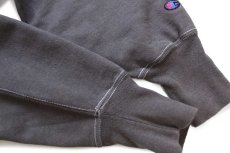 画像6: 90s メキシコ製 Championチャンピオン 無地 目無し リバースウィーブ スウェット 後染め チャコールグレー M★ブランク ブックストア (6)