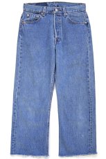 画像2: 90s USA製 Levi'sリーバイス 501カットオフ デニムパンツ W29 (2)