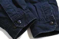 画像8: carharttカーハート HAWKEYE TRUCKING 刺繍 キルティングライナー コットンジャケット 黒 2XL★特大 (8)