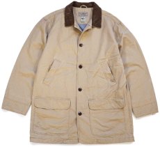 画像1: L.L.Bean ダック地 フィールドコート カーキ T-L★ジャケット (1)