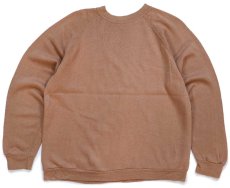 画像2: 70s UNIVERSITA' di FIRENZE 染み込みプリント スウェット 薄茶 (2)