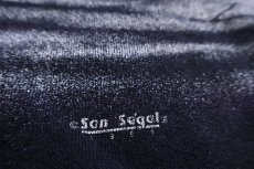 画像4: 90s USA製 Hanes ウルフ オールオーバープリント アート スウェット 黒 XL (4)