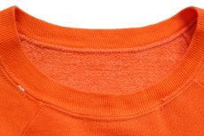 画像5: 70s UNIVERSITY TEXAS 三段 フロッキープリント スウェット オレンジ (5)