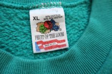 画像4: 90s USA製 GUESS ゲス ロゴ刺繍 スウェット エメラルドグリーン XL (4)