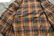画像5: 70s 日本製 Sears チェック ネルライナー カップショルダー ダービージャケット 薄緑 M (5)