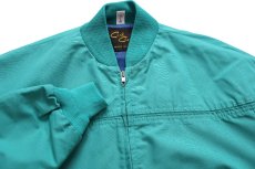 画像3: 80s USA製 Cal Craft カップショルダー ダービージャケット エメラルドグリーン L (3)