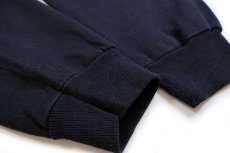 画像7: 90s USA製 Hanes ウルフ オールオーバープリント アート スウェット 黒 XL (7)