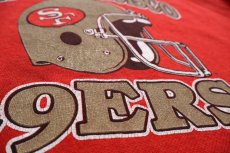 画像4: 80s USA製 NFL SAN FRANCISCO 49ERS アメフト スウェット 赤 XL (4)
