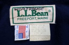 画像4: 90s USA製 L.L.Bean フリースライナー ナイロン アノラックパーカー ターコイズブルー M-R (4)