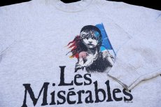 画像3: 90s USA製 Les Miserables レ ミゼラブル ミュージカル スウェット 杢ライトグレー M (3)