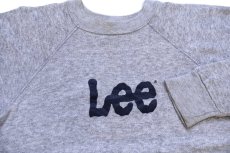 画像3: 80s Leeリー ロゴ スウェット 杢グレー (3)