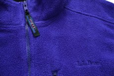 画像5: 90s L.L.Bean RED ROBIN マスコット 刺繍 フリースベスト 青紫 (5)