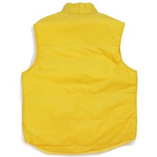 画像2: 80s USA製 Chalk Line VANDERBILT 中綿入り ナイロンベスト 黄 L (2)