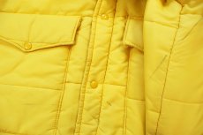 画像7: 80s carharttカーハート DUCAT Service パッチ付き 中綿入り ナイロンジャケット 黄 XL (7)