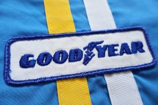 画像4: 70s GOODYEAR パッチ付き ライン入り レーシングジャケット 水色 (4)