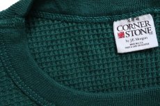 画像5: 90s USA製 CORNER STONE by J.E.Morgan サーマルシャツ 緑 XL (5)