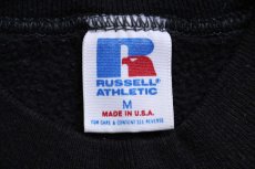 画像5: 80s USA製 RUSSELLラッセル AHS Theatre Dept. トゥーフェイス 前V スウェット 黒 M (5)