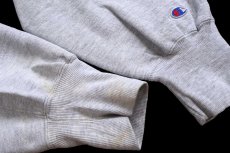 画像7: 90s USA製 Championチャンピオン BOSTON COLLEGE 刺繍 リバースウィーブ スウェット 杢グレー XXL★特大 (7)