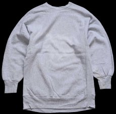 画像2: 90s USA製 Championチャンピオン BOSTON COLLEGE 刺繍 リバースウィーブ スウェット 杢グレー XXL★特大 (2)