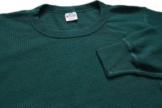 画像4: 90s USA製 CORNER STONE by J.E.Morgan サーマルシャツ 緑 XL (4)