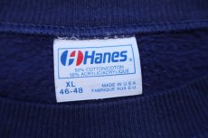 画像5: 80s USA製 Hanes Paramount A Gulf+Western Company ロゴ スウェット 紺 XL (5)