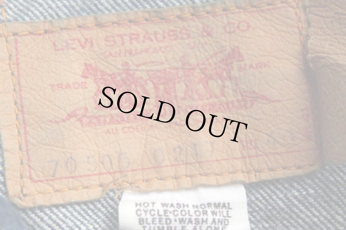 画像5: 70s USA製 Levi'sリーバイス 刺繍入り 70505 デニムジャケット 40 (5)