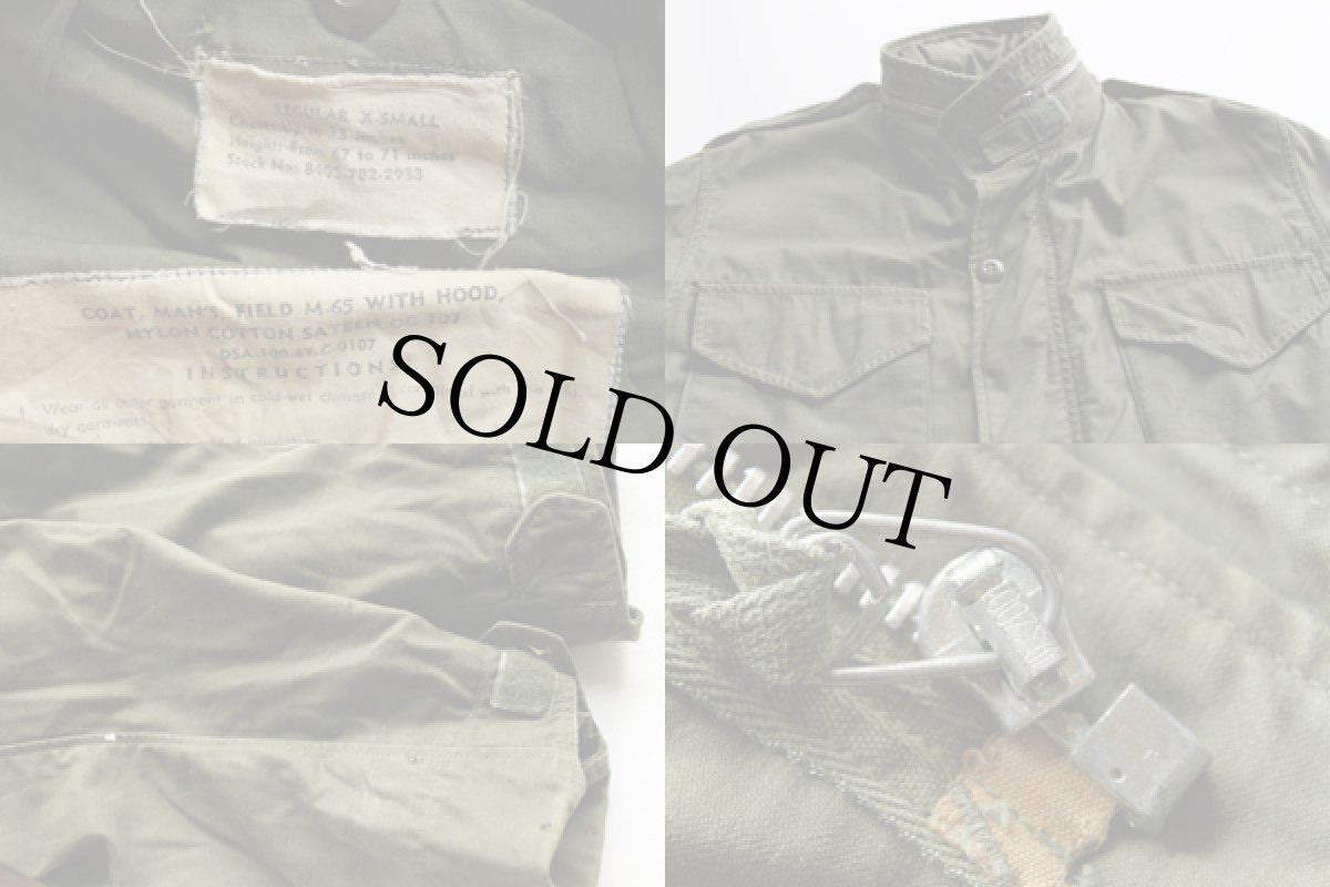 画像3: 60s 米軍 U.S.ARMY M-65フィールドジャケット 2nd オリーブグリーン XS-R (3)