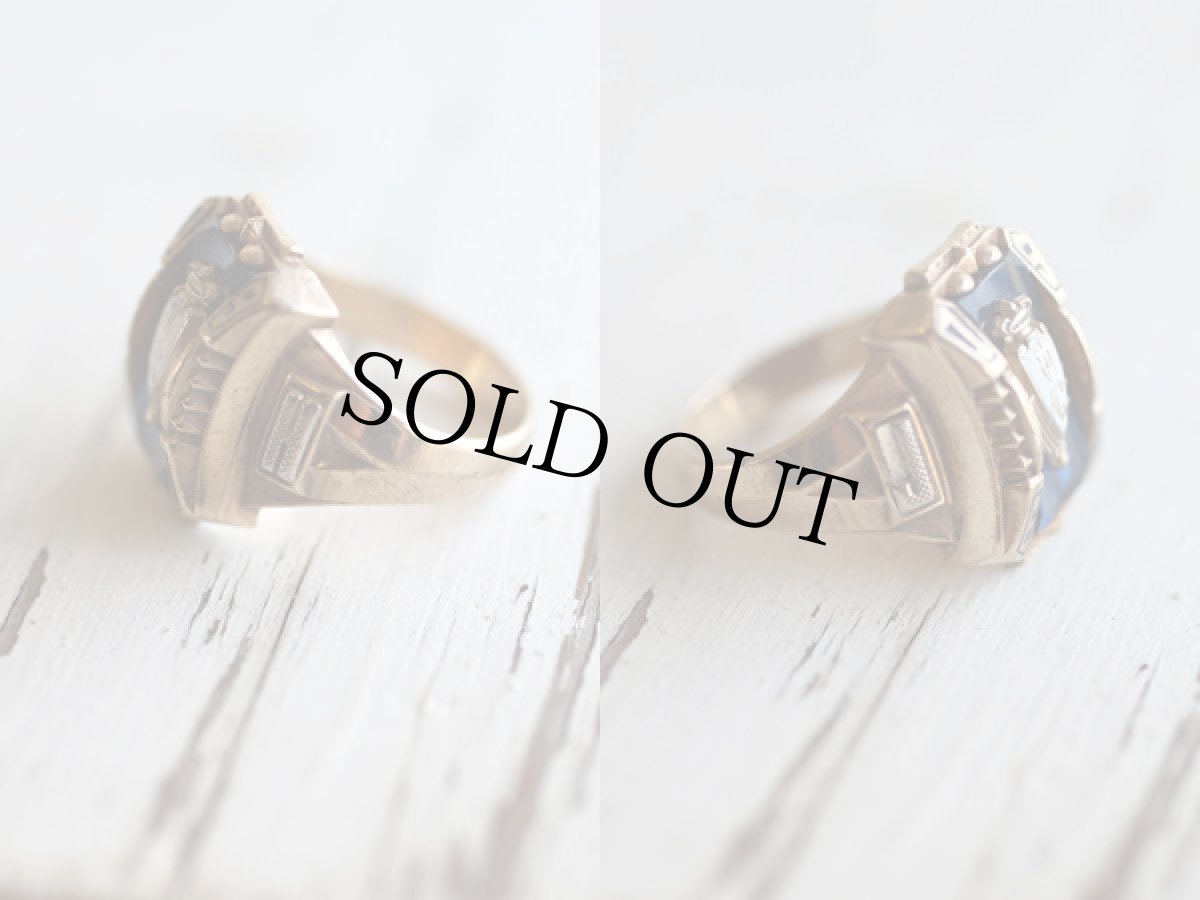 画像2: 60s JOSTEN 1961 10K ゴールド カレッジリング★クラスリング (2)