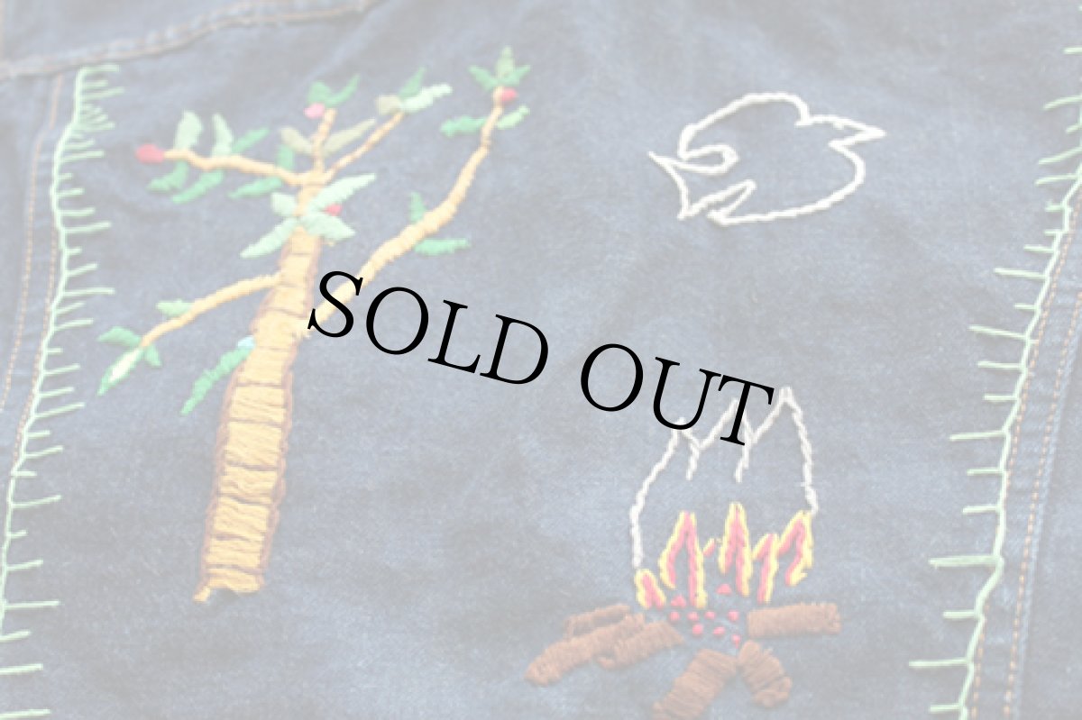 画像3: 70s USA製 Levi'sリーバイス 刺繍入り 70505 デニムジャケット 40 (3)