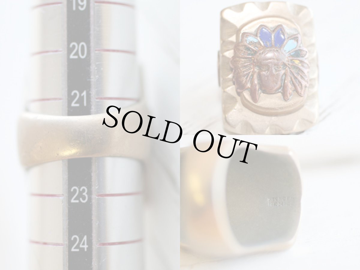 画像3: ビンテージ メキシコ製 インディアン メキシカンリング (3)