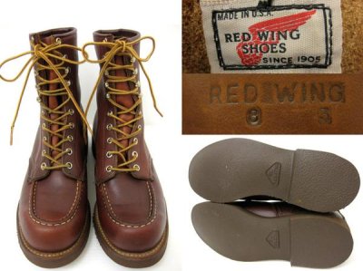 画像2: デッドストック★80s USA製 REDWINGレッドウイング 214 ブーツ 7D