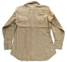 画像2: 50s HBARC チェック レーヨン ウエスタンシャツ 15 (2)