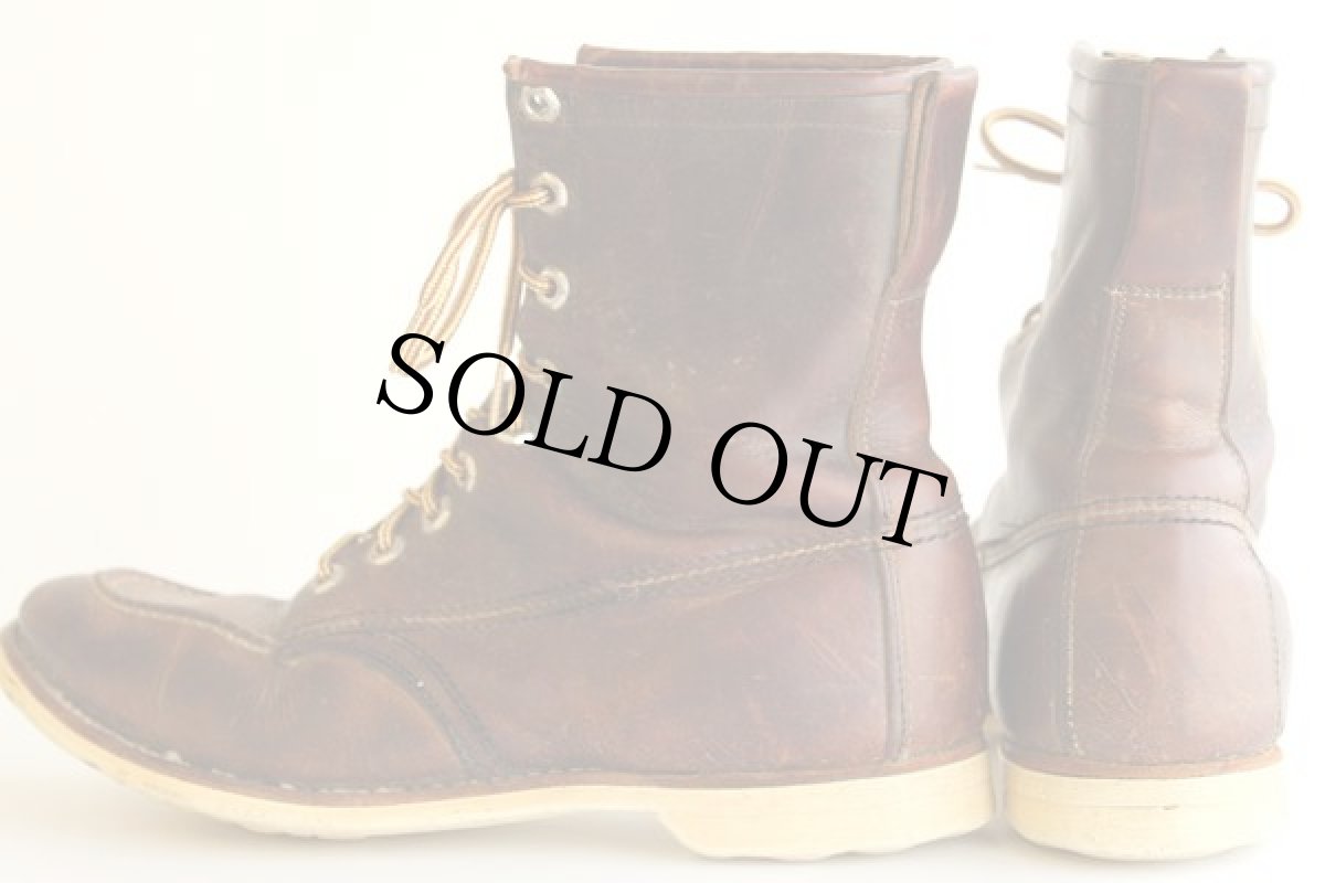 画像2: 50s CHIPPEWAチペワ ワークブーツ 茶 (2)