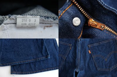 画像2: 70s USA製 Levi's リーバイス 684 デニムパンツ w33 L30★ベルボトム ビッグベル