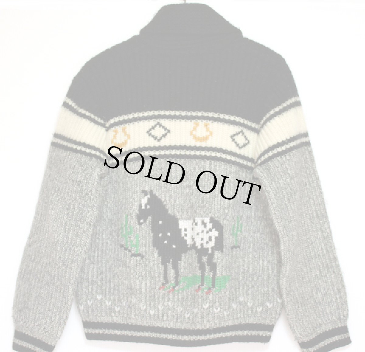 画像2: 70s カナダ製 Caldwell  ウール カウチンセーター (2)