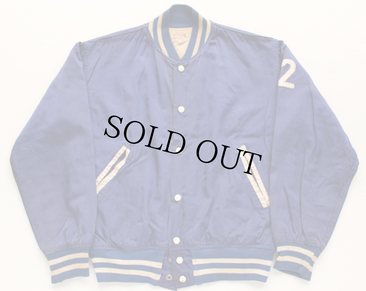 画像2: 50s SKINNER フェルトパッチ付き レーヨン×コットン スタジャン 40 (2)