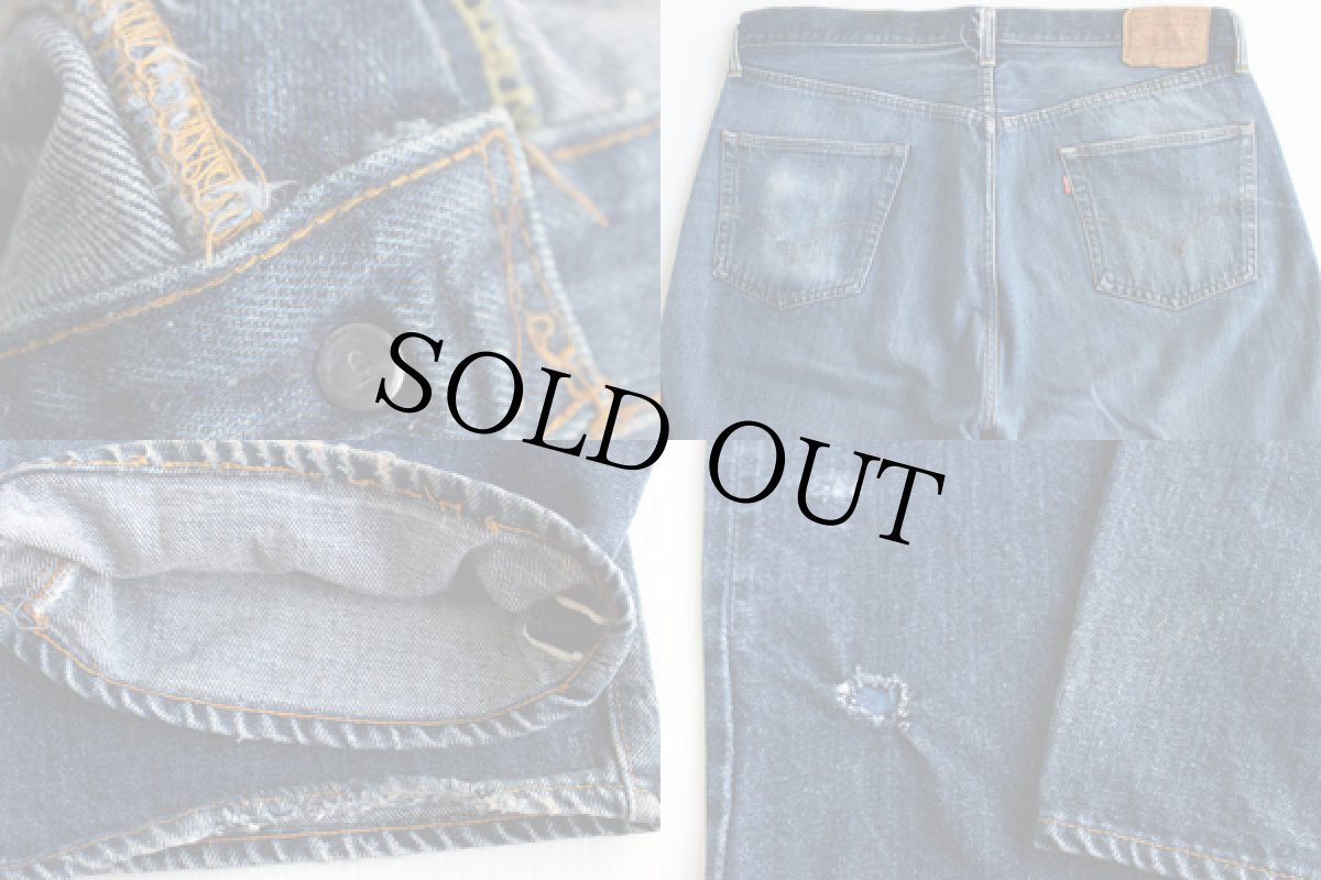 画像3: 70s USA製 Levi's リーバイス 501 シングル 66前期 デニムパンツ W40 L33 (3)