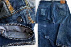 画像3: 70s USA製 Levi's リーバイス 501 シングル 66前期 デニムパンツ W40 L33 (3)