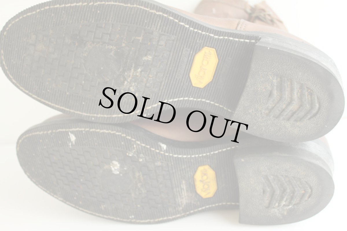 画像4: 90s USA製 CHIPPEWAチペワ PT91 ショートエンジニアブーツ 茶 10 (4)