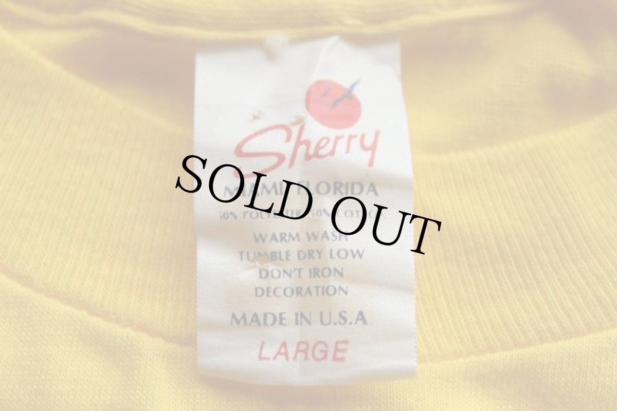 画像3: デッドストック★80s USA製 ミッキー マウス サーフ Tシャツ 黄 L (3)