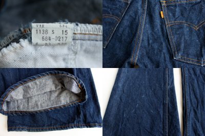 画像2: 70s USA製 Levi's リーバイス 684 デニムパンツ w32 L34★ベルボトム ビッグベル