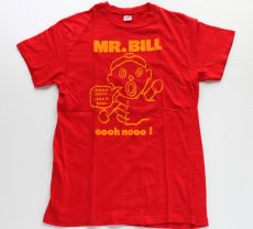 画像2: 70s USA製 Hanes MR.BILL Tシャツ 赤 L (2)