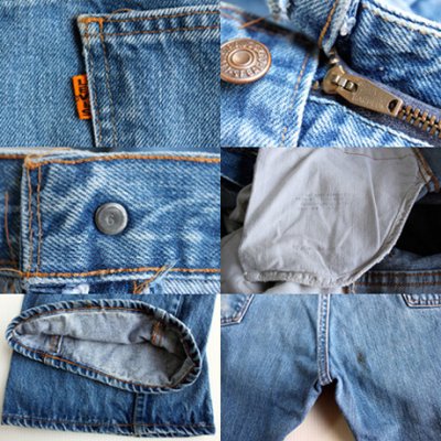 画像2: 70s USA製 LEVI'Sリーバイス 646 BIGE デニムパンツ w38★ベルボトム