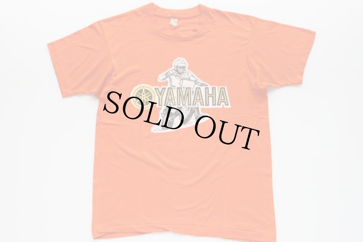 画像2: 80s YAMAHAヤマハ モトクロス Tシャツ オレンジ M (2)
