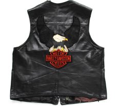 画像1: 70s AMF Harley-Davidson ハーレー ダビッドソン レザーベスト (1)