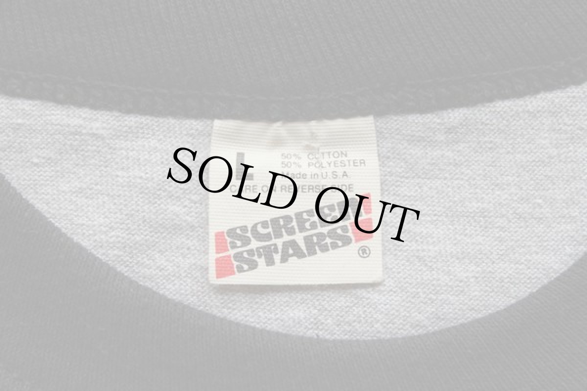 画像3: デッドストック★80s USA製 四段プリント リンガーTシャツ L (3)