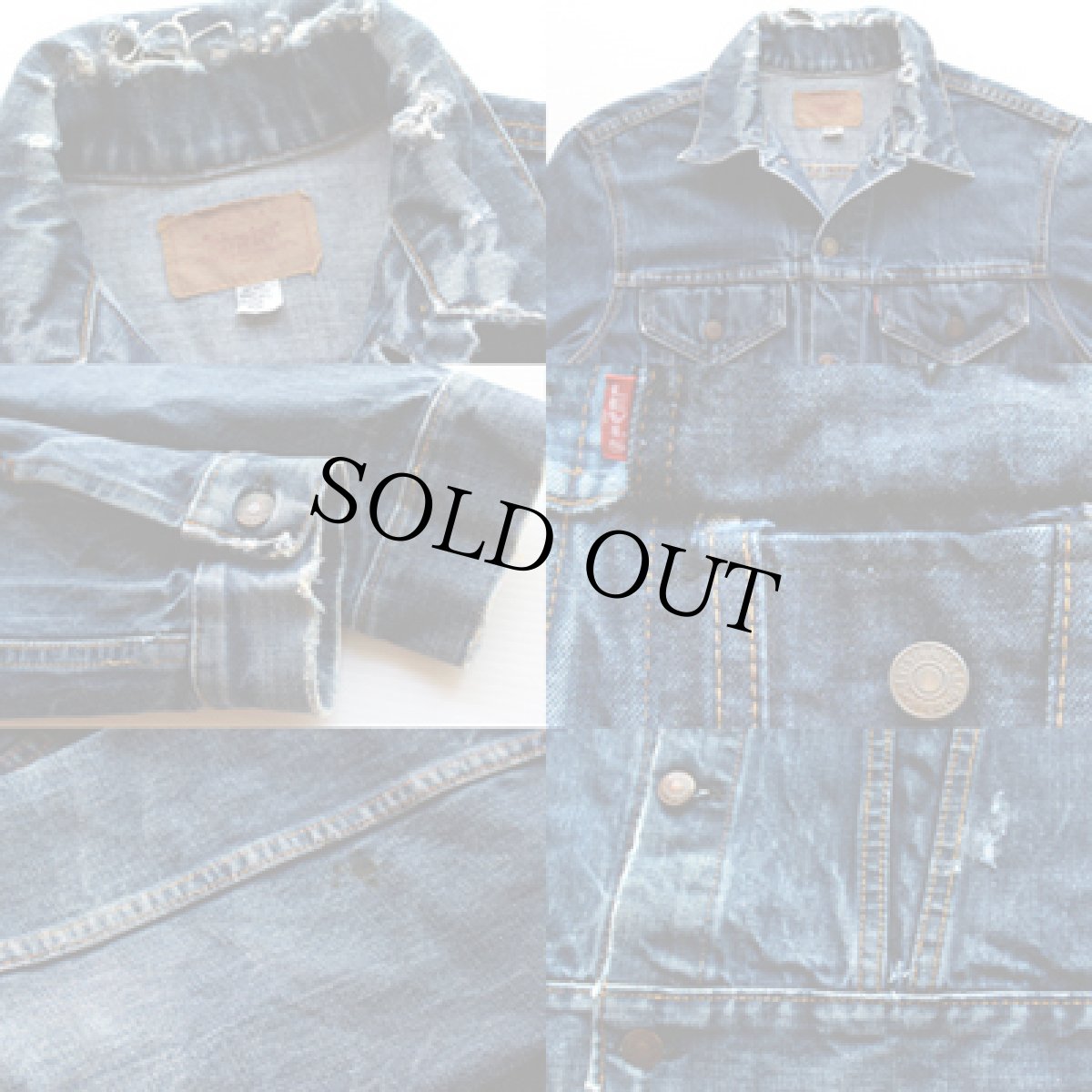 画像3: 60s LEVI'Sリーバイス 70505 BIGE デニムジャケット (3)